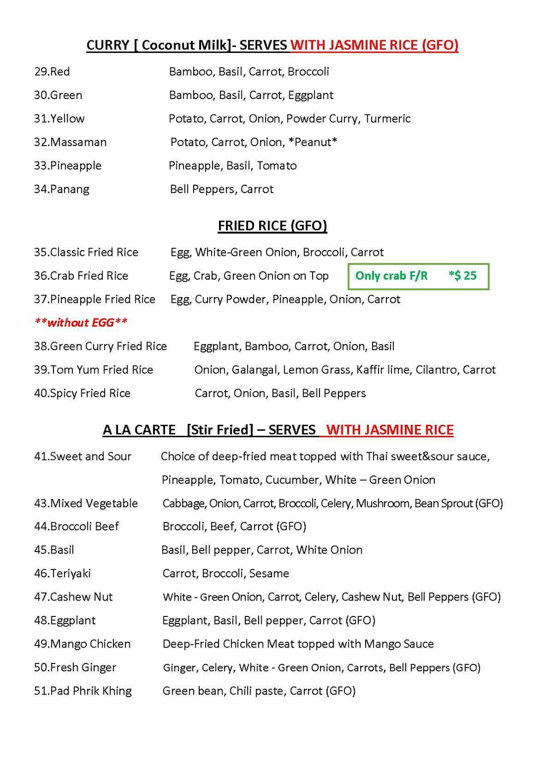 Menu page 18